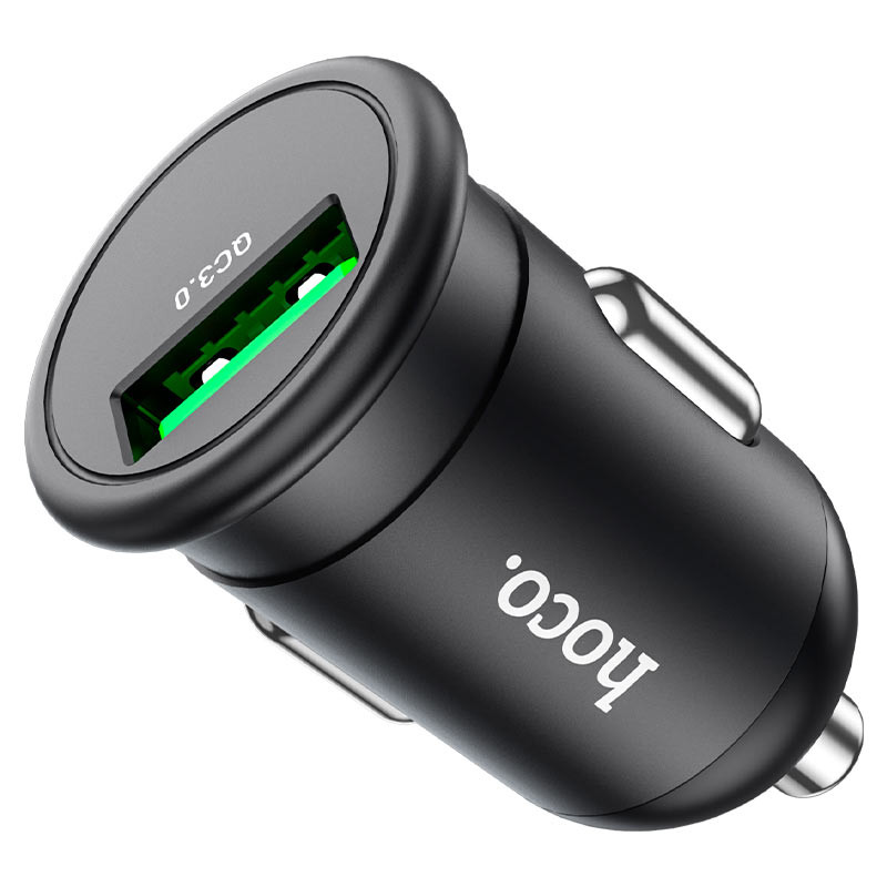 АЗУ Hoco Z43 Mighty QC3.0 18W (1USB-A) + кабель USB to MicroUSB (Черный) в магазине vchehle.ua