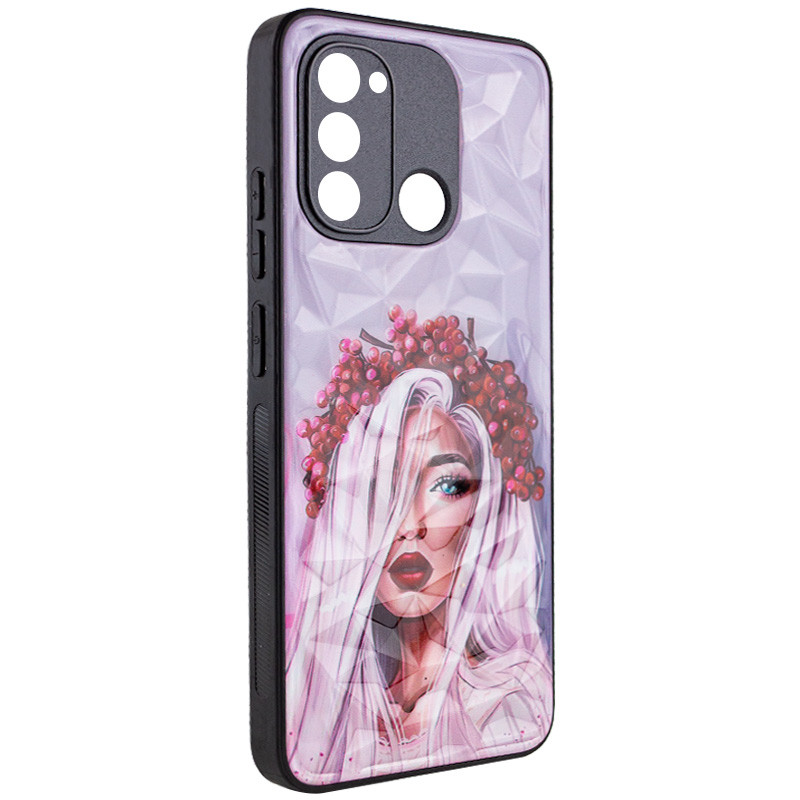 TPU+PC чехол Prisma Ladies для TECNO Spark 8C (Ukrainian Girl)