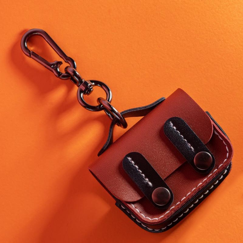 Фото Шкіряний футляр Briefcase для навушників AirPods Pro 2/Pro (Brown / Black) в маназині vchehle.ua