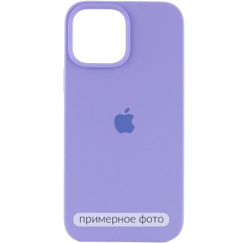 Чехол Silicone Case Full Protective (AA) для Apple iPhone 16 Pro (6.3") (Сиреневый / Dasheen)