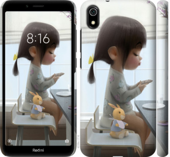 

Чехол Милая девочка с зайчиком для Xiaomi Redmi 7A 741133
