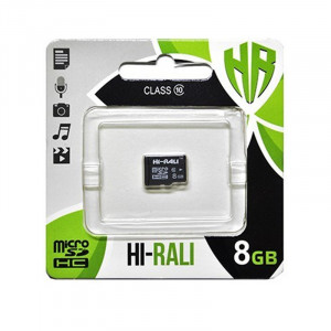 Карта памяти Hi-Rali microSDHC 8 GB class 10 (без адаптера)