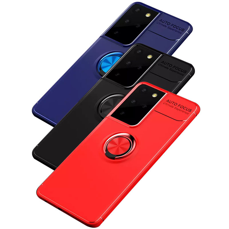 TPU чехол Deen ColorRing под магнитный держатель (opp) для Samsung Galaxy S21 Ultra
