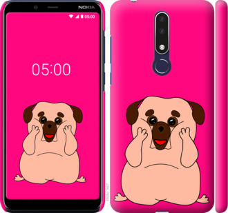 

Чехол Весёлый мопс для Nokia 3.1 Plus 928727