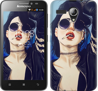 

Чехол Девушка на стиле для Lenovo A606 643723