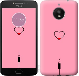 

Чехол Подзарядка сердца1 для Motorola Moto E4 Plus 730449