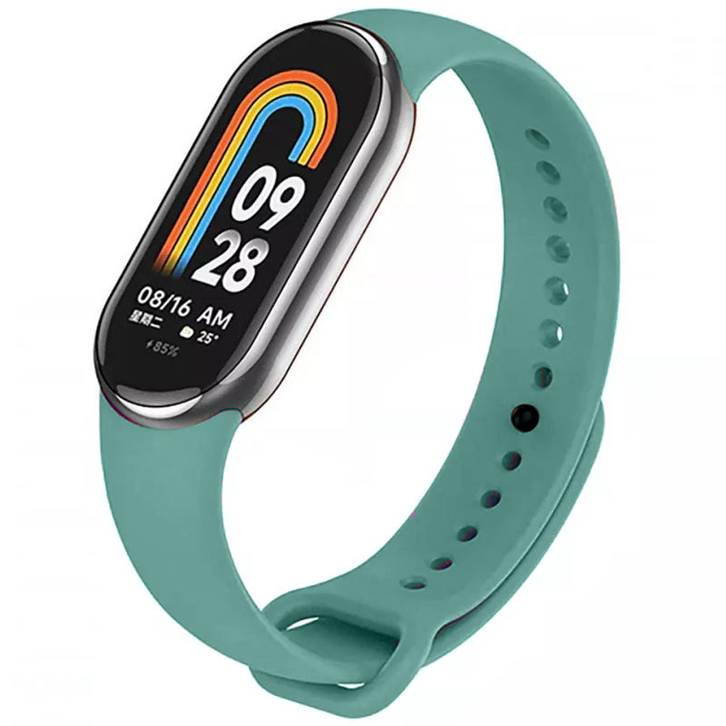 Силиконовый ремешок для Xiaomi Mi Band 8/9/10 (Зеленый / Pine Needle)