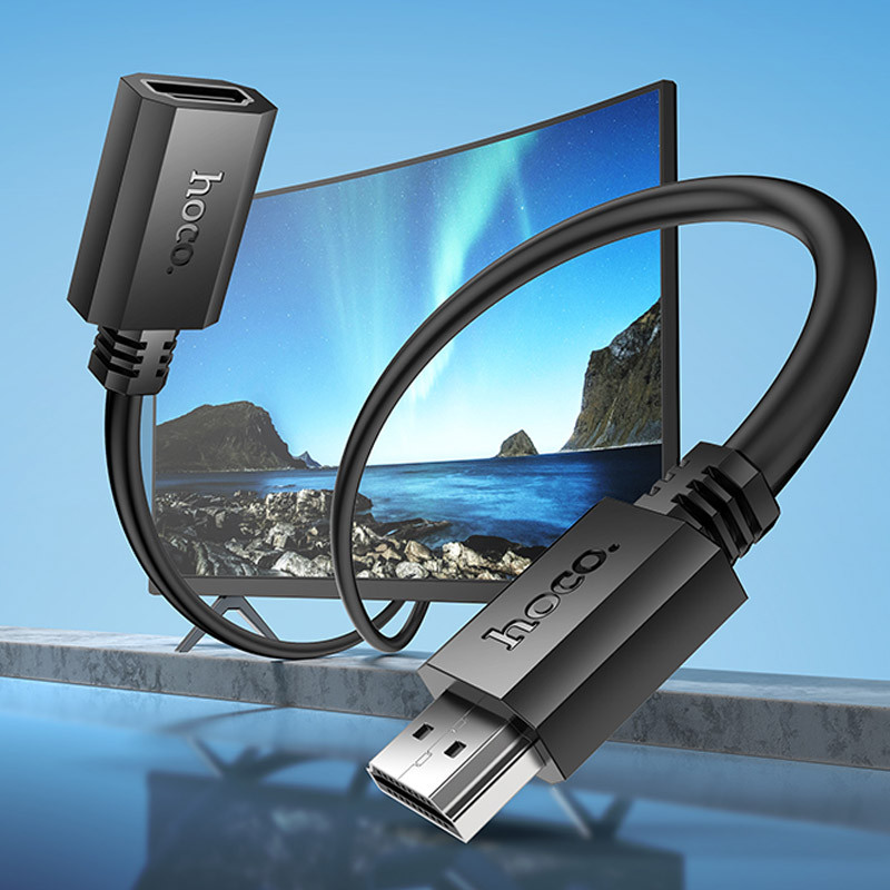 Заказать Дата кабель Hoco US13 HDTV male to HDTV female HD extension (2m) (Black) на vchehle.ua
