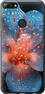 Чохол Роса на квітці на Huawei Y7 Prime 2018