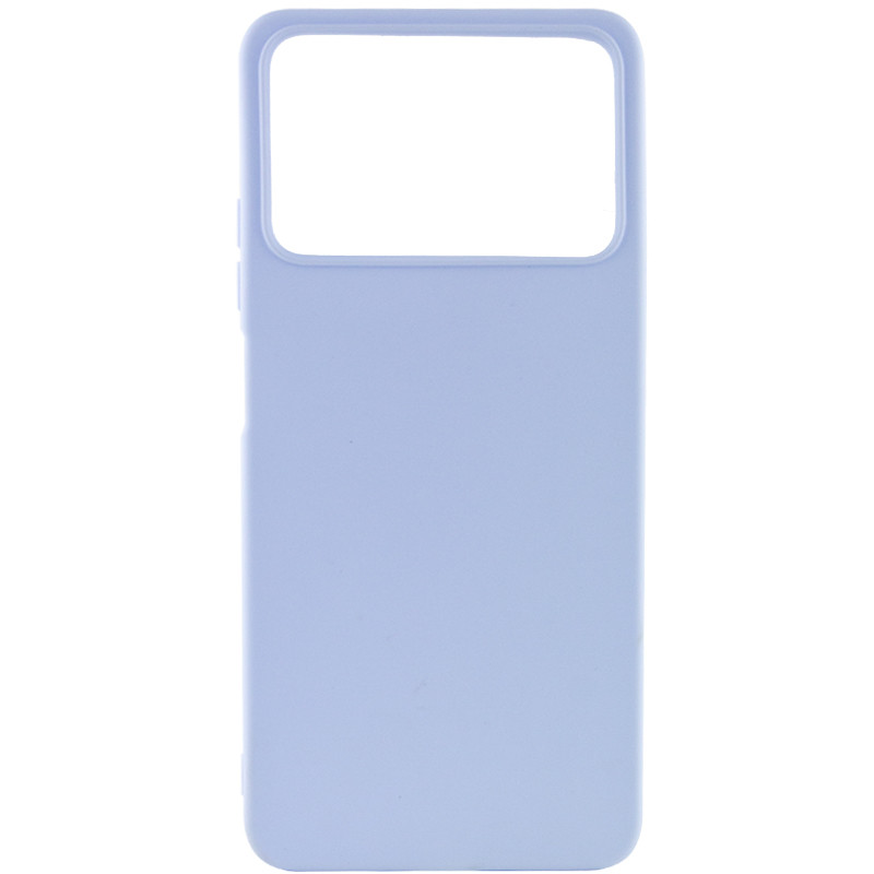 Силиконовый чехол Candy для Xiaomi Poco X4 Pro 5G (Голубой / Lilac Blue)