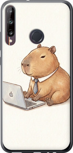 Чехол Funny Capybara CEO Working для Huawei P40 Lite E