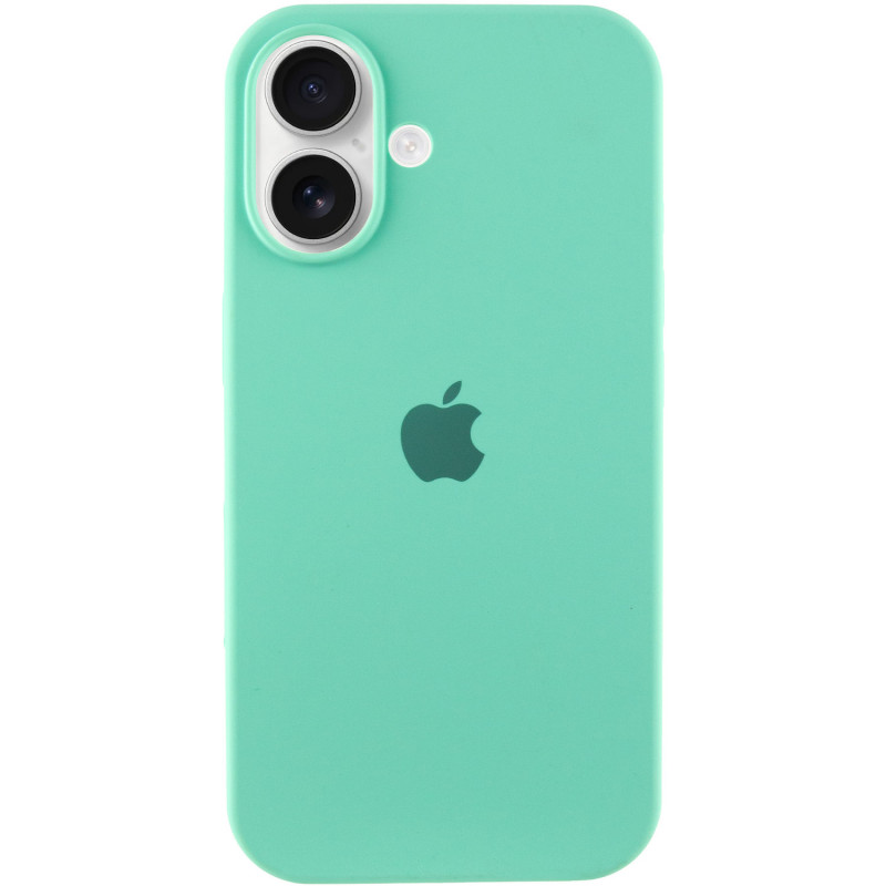 Чохол Silicone Case Full Protective (AA) на Apple iPhone 16 Plus (6.7") (Бірюзовий / Marine Green)