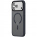 Фото TPU+PC чехол Metal Buttons with  Magnetic Safe Colorful для Apple iPhone 17 Pro Max (6.9") (Синий / Navy Blue) на vchehle.ua