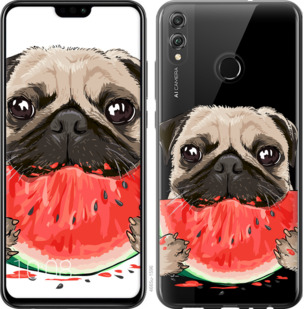

Чехол Мопс и арбуз для Huawei Honor 8X 843848