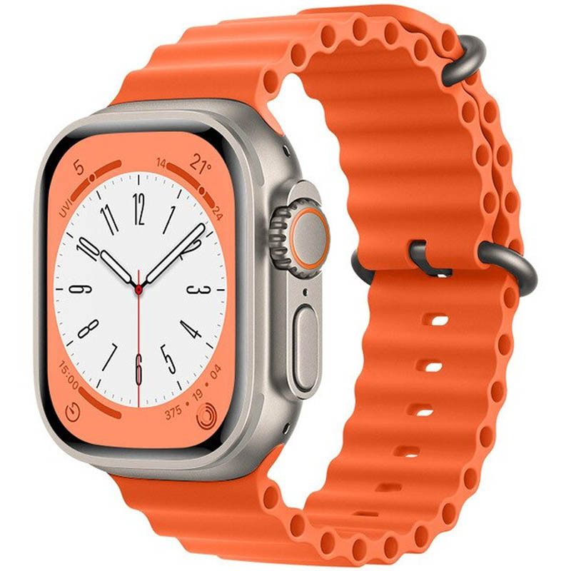 Ремінець Hoco WA12 Original series Apple watch (42/44/45/49mm) (Orange)