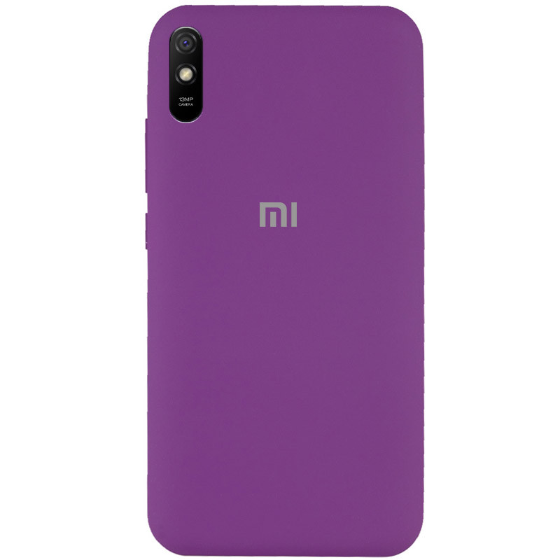 Чохол Silicone Cover Full Protective (AA) на Xiaomi Redmi 9A (Фіолетовий / Grape)