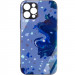 TPU+Glass чохол Diversity на Apple iPhone 12 Pro (6.1") (Stains blue)