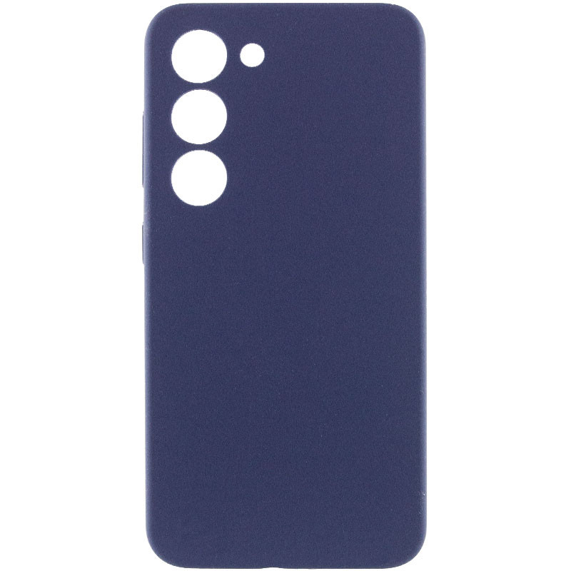 Чехол Silicone Cover Lakshmi Full Camera (AAA) для Samsung Galaxy S22 (Темно-синий / Midnight blue)