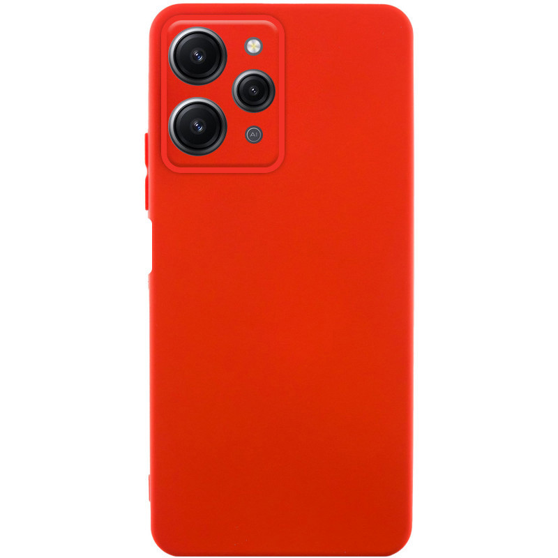 Чохол Silicone Cover Lakshmi Full Camera (A) на Xiaomi Redmi 12 (Червоний / Red)