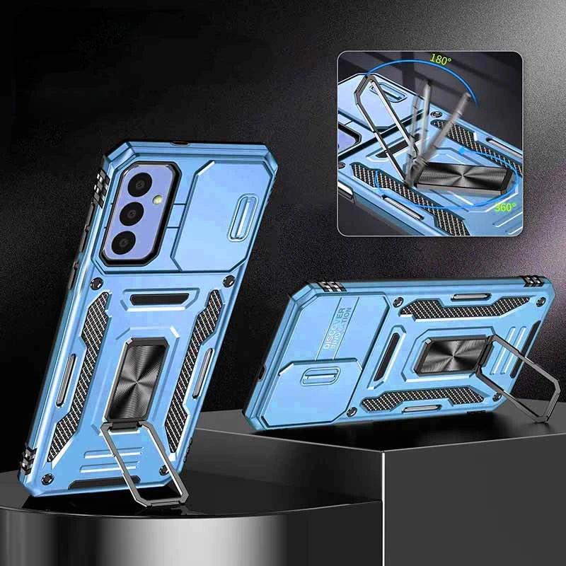 Купить Ударопрочный чехол Camshield Army Ring для Samsung Galaxy A36 5G / A56 5G (Голубой / Light Blue) на vchehle.ua