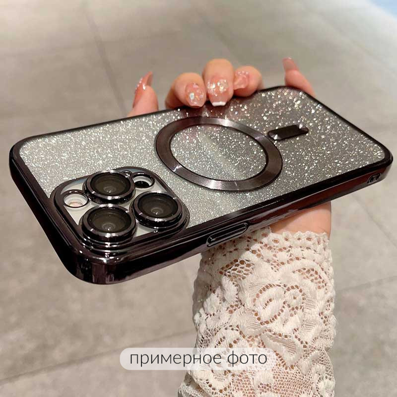 Купити TPU чохол Delight case with Magnetic Safe з захисними лінзами на камеру на Apple iPhone 16 (6.1") (Чорний / Black) на vchehle.ua