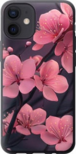 Чохол Пурпурна сакура на iPhone 12 Mini