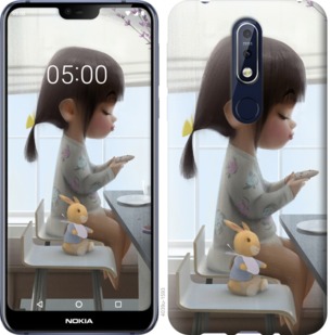 

Чехол Милая девочка с зайчиком для Nokia 3.2 741140