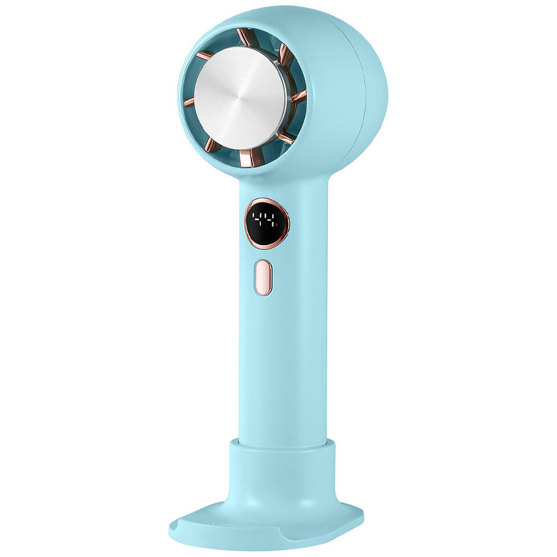 Портативний вентилятор YL007 with Display з підставкою для телефону 2000mAh (Blue)