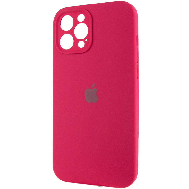 Фото Чохол Silicone Case Full Camera Protective (AA) на Apple iPhone 12 Pro (6.1") (Червоний / Rose Red) в маназині vchehle.ua