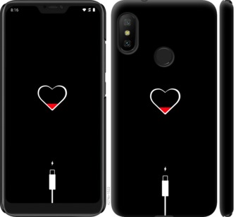 

Чехол Подзарядка сердца для Xiaomi Redmi 6 Pro 721382