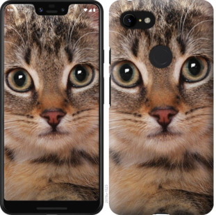 

Чехол Полосатый котик для Google Pixel 3 XL 780419