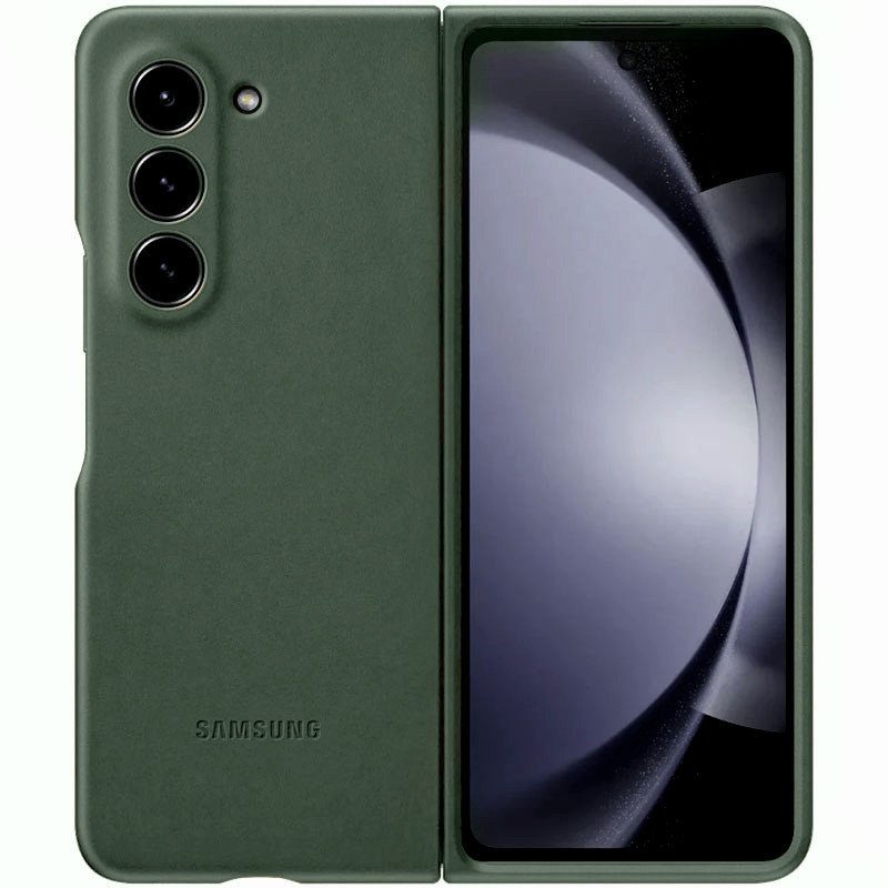 Шкіряний чохол Leather Case (AAA) на Samsung Galaxy Z Fold5 (Green)