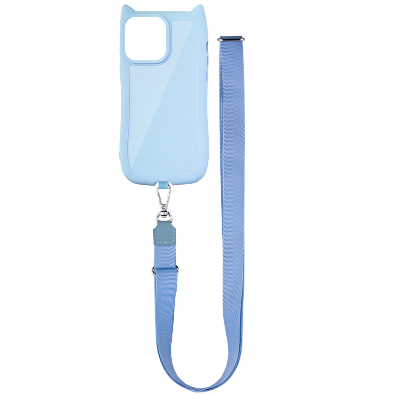 Чохол TPU GETMAN Cat with straps на Apple iPhone 16 Pro Max (6.9") (Blue)