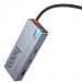 Фото Переходник HUB Hoco HB52 Wow 8in1 (Type-C to HDTV+RJ45+SD/TF+PD+Type-C3.0+2xUSB3.0) (Deep space gray) в магазине vchehle.ua