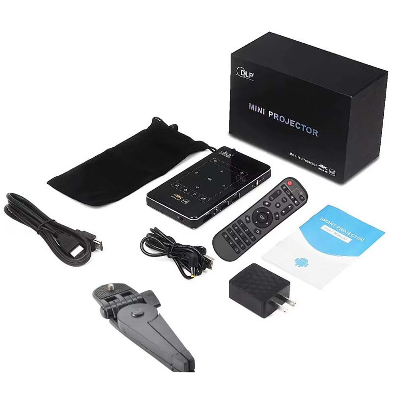 Купить Проектор 4k Android K95-DLP с аккумулятором 4500 mAh (Black) на vchehle.ua