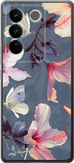 

Чехол Нарисованные цветы для Vivo S16 Pro 1696148