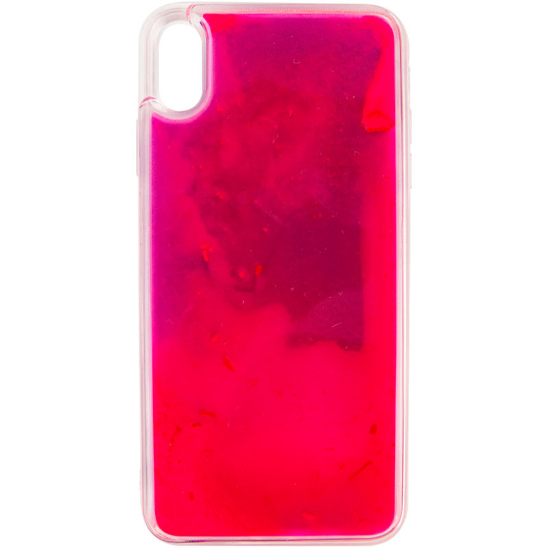 Фото Неоновый чехол Neon Sand glow in the dark для Apple iPhone XS Max (6.5") (Фиолетовый / Розовый) на vchehle.ua