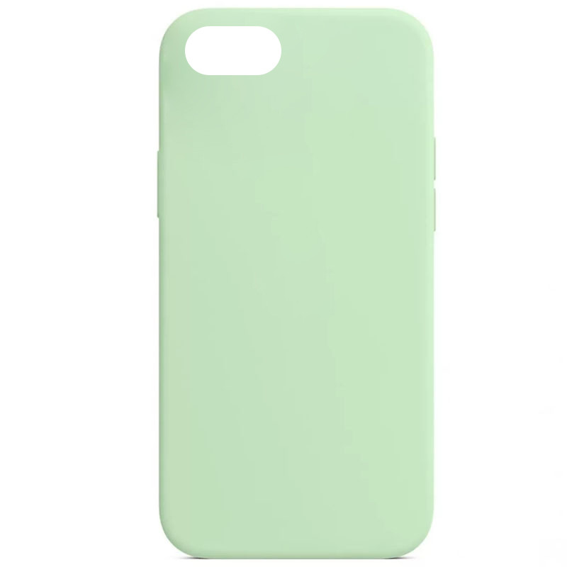 Чехол Silicone Case Full Protective (AA) NO LOGO для Apple iPhone SE (2020) (Зеленый / Pistachio)