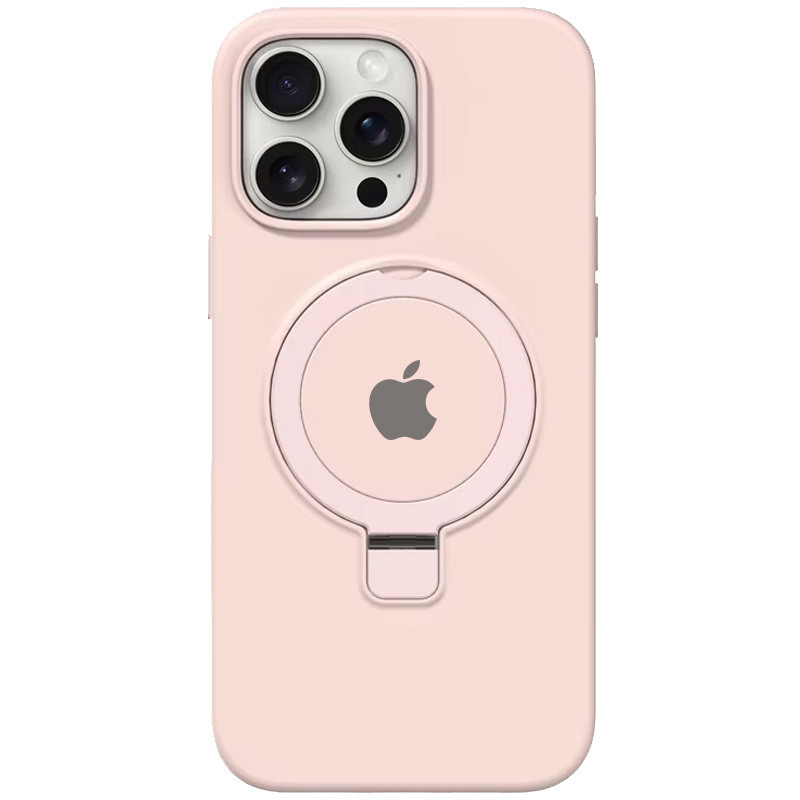 Чехол Silicone Case Full Protective with Ring для Apple iPhone 13 Pro Max (6.7") (Pink)