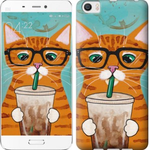 Чохол Зеленоокий кіт в окулярах для Xiaomi MI5