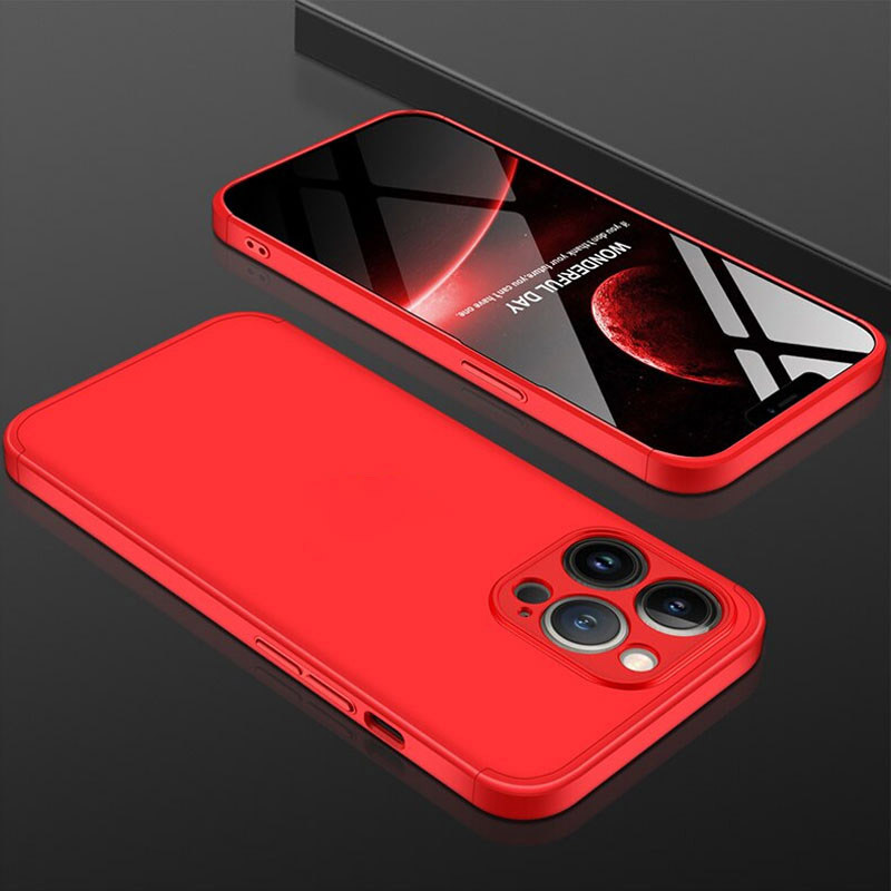 Фото Пластиковая накладка GKK LikGus 360 градусов (opp) для Apple iPhone 13 Pro (6.1") (Красный) на vchehle.ua