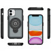 Фото TPU+Textured PC Magnet на Apple iPhone 11 / XR (6.1") (Grey) в маназині vchehle.ua