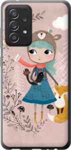Чехол Синеволосая девочка для Samsung Galaxy A52