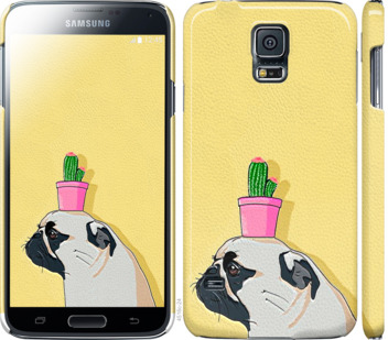 

Чохол Мопс з кактусом на Samsung Galaxy S5 g900h 795342