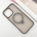 Фото TPU+PC чохол Metal Buttons with Magnetic Safe Colorful HQ Ring для Apple iPhone 15 Pro Max (6.7") (Grey) на vchehle.ua