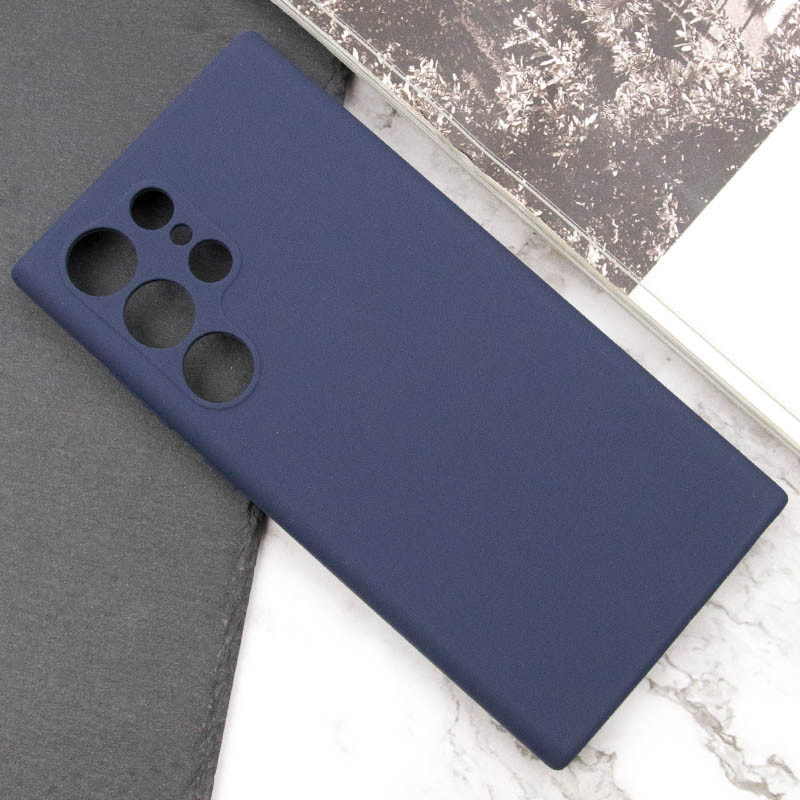 Купити Чохол Silicone Cover Lakshmi Full Camera (AAA) на Samsung Galaxy S23 Ultra (Темно-синій / Midnight blue) на vchehle.ua
