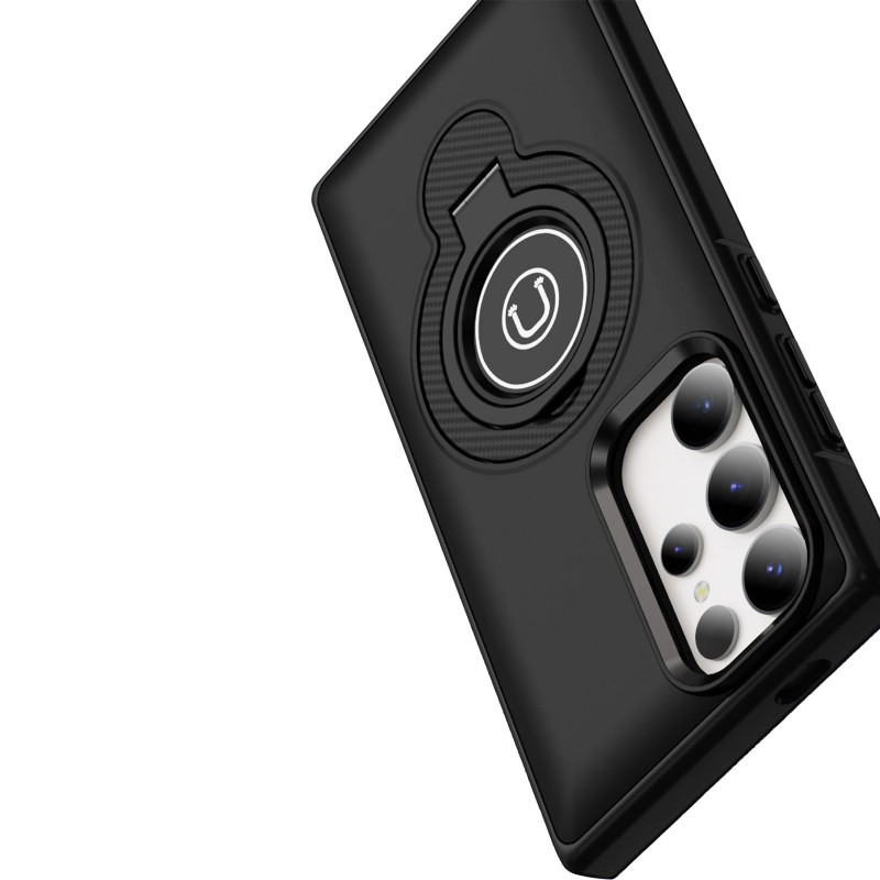 TPU+Textured PC Magnet на Samsung Galaxy S25 Ultra (Black) в магазині vchehle.ua