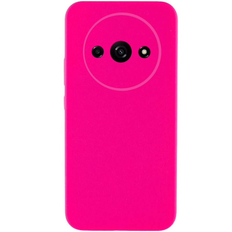 Чехол Silicone Cover Lakshmi Full Camera (AAA) для Xiaomi Redmi A3 (Розовый / Barbie pink)