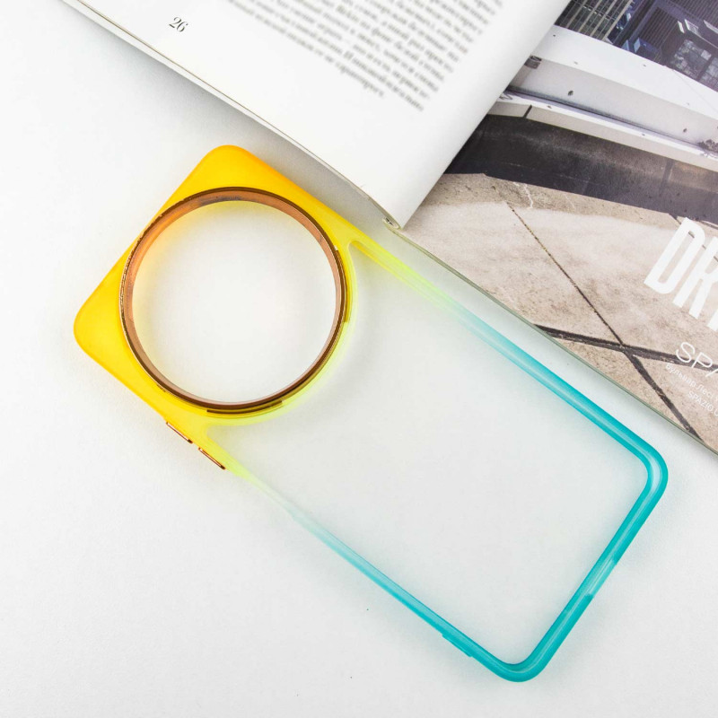 Фото Чохол TPU+PC Fresh sip series на Xiaomi Redmi A3 (Бірюзовий / Помаранчевий) на vchehle.ua