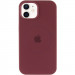 Фото Чехол Silicone Case Full Protective (AA) with Magnetic Safe для Apple iPhone 11 (6.1") (Бордовый / Plum) на vchehle.ua